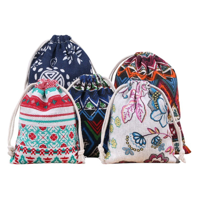 В наличии хлопка и льна мешок хлопка парчи мешок ювелирных изделий мешок Wenwan сумка фланель парчи мешок браслет мешок ткани мешок оптом