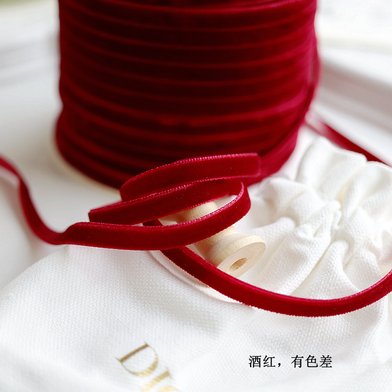 1cm/0,6 cm cinta de terciopelo de color cinta de cisne cinta de bricolaje material hecho a mano cinta cinta cinta decorativa