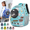 Handheld space breathable cartoon capacious backpack to go out