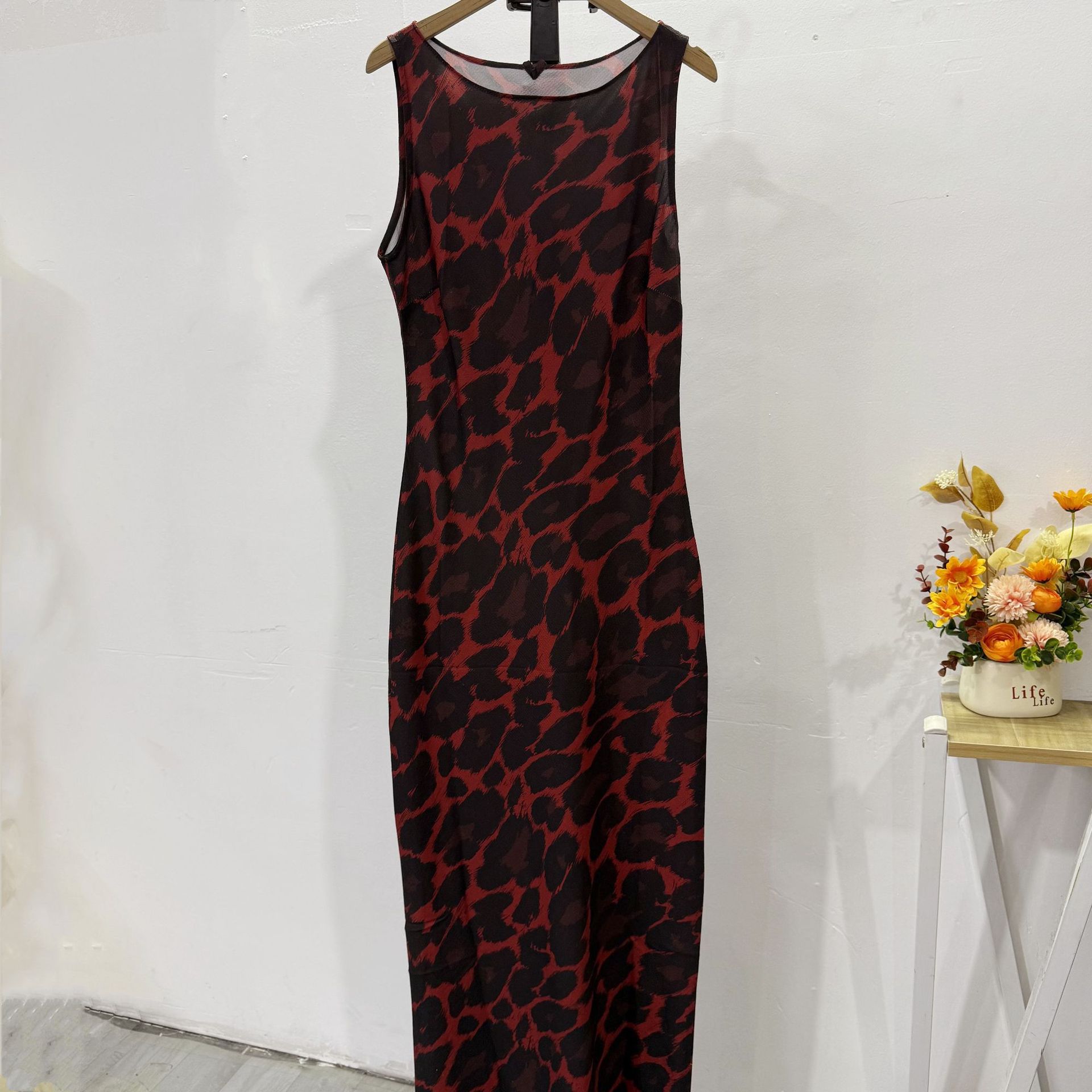 Printed Vest Dress Image 1
