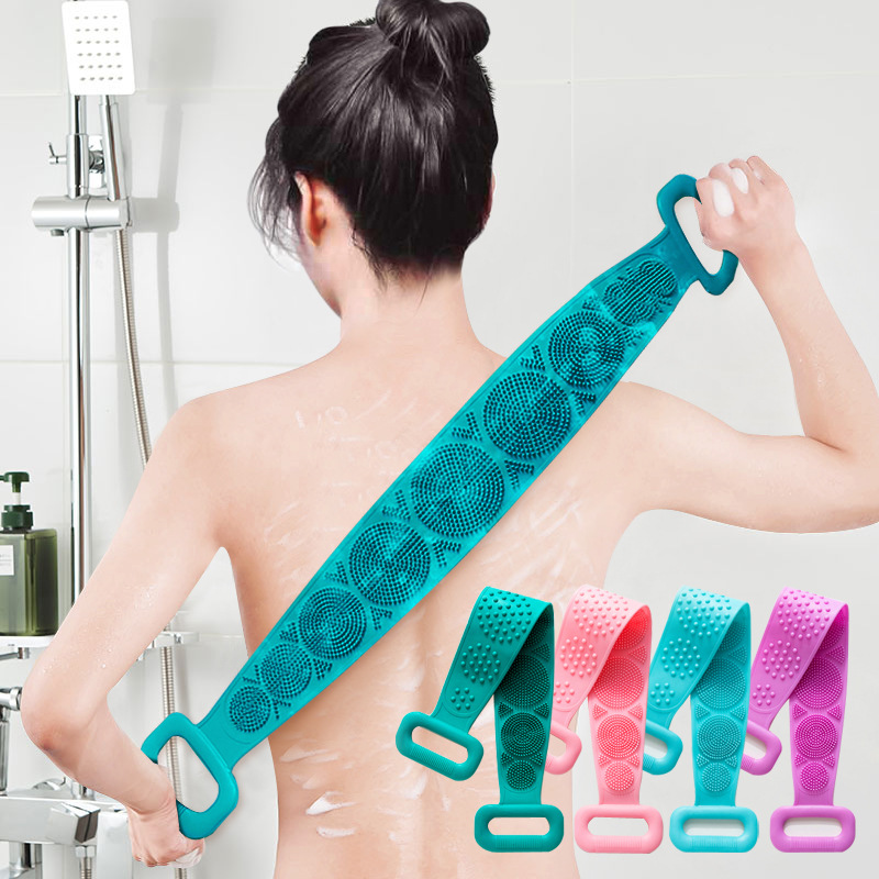 Silicone rubbing artifact Bathing long strip Bathing towel rubbing…