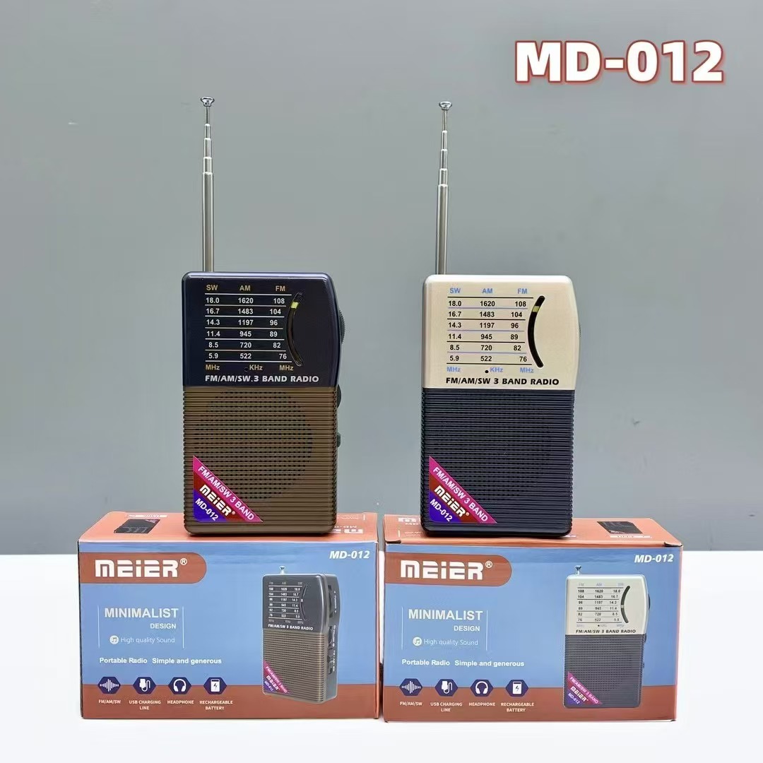 크로스 보더 레트로 안테나 AM/FM 풀 밴드 룰렛 FM 라디오 MD-012 휴대용 미니 라디오