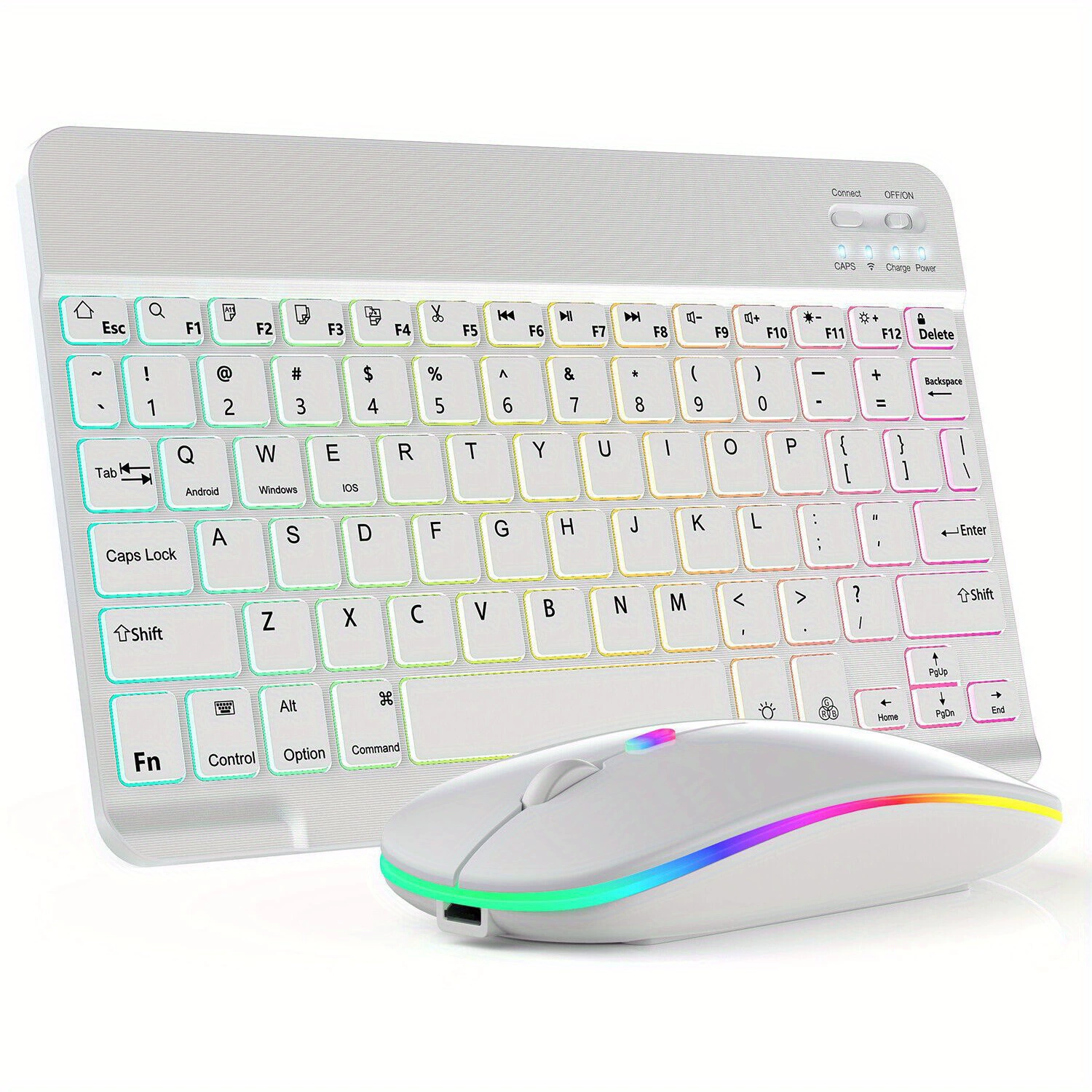 10-дюймовый комплект: RGB подсветка, игровая клавиатура и мышь с подсветкой
