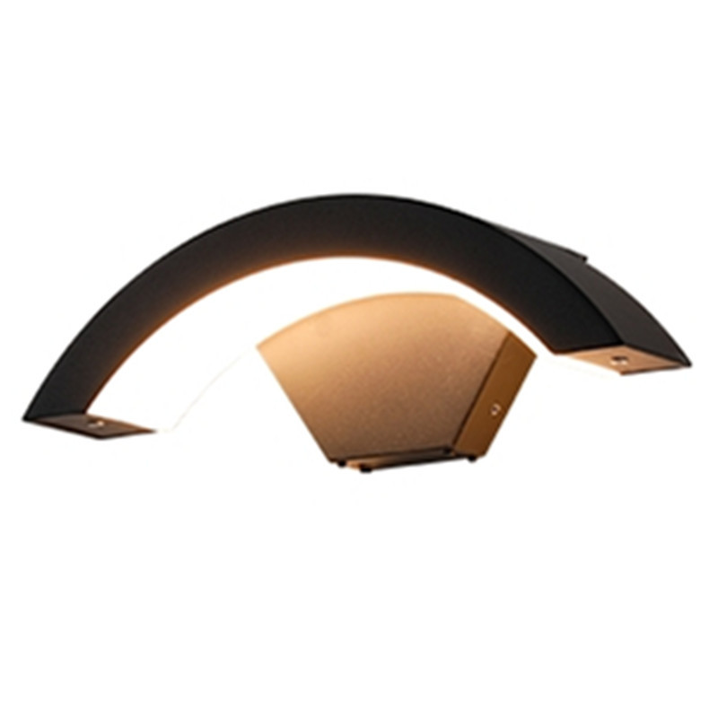 Lámpara de pared al aire libre impermeable al aire libre patio inducción balcón pared exterior escaleras pasillo puerta Super brillante iluminación LED lámpara de pared