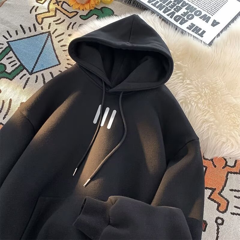 Hooded Sweat Men's Long-sleeved Sweat Autumn Fashion Brand Ins Loose plus size American Style Lazy Style Clothes Hoodie