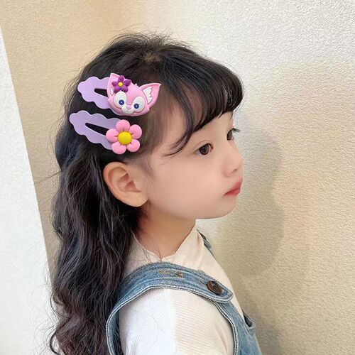 Children's hair clip bb clip little girl hair clip for big, medium and small children, bangs flyaway clip, Kuromi hair clip, versatile baby hair clip