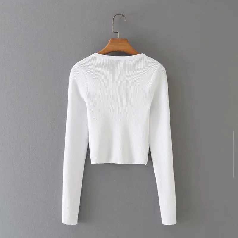 fashion trend solid color sweater NSHS29452