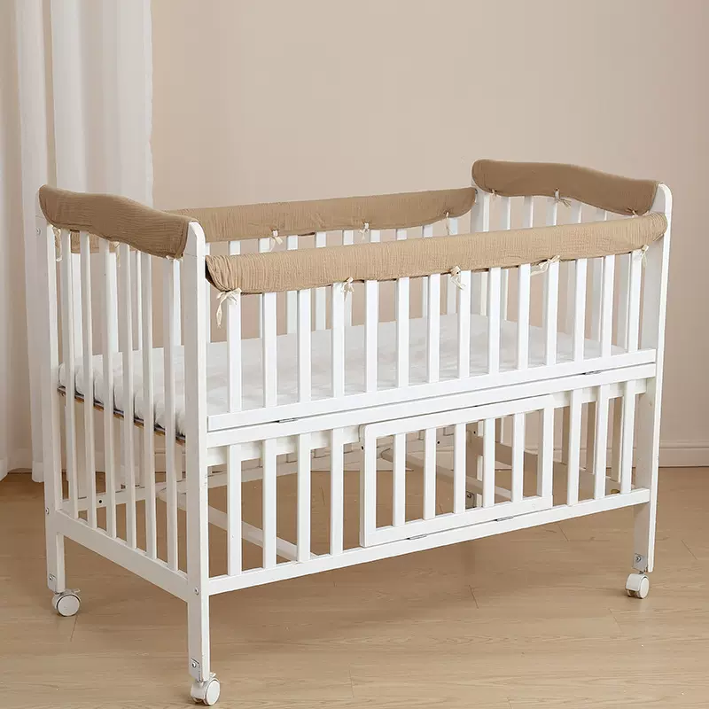 婴儿床全棉防啃咬防撞条床围儿童床防磕碰包边围栏宝宝防护条睡眠