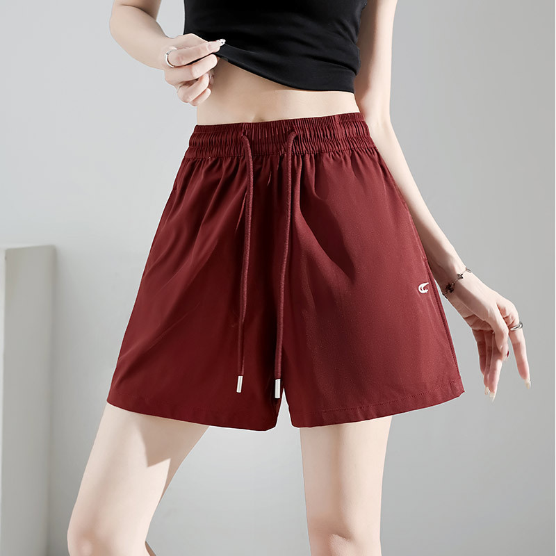 Monos azul marino para mujer primavera y verano 2025 nuevo estilo suelto recto casual de secado rápido pequeño bordado pantalones anchos image 13
