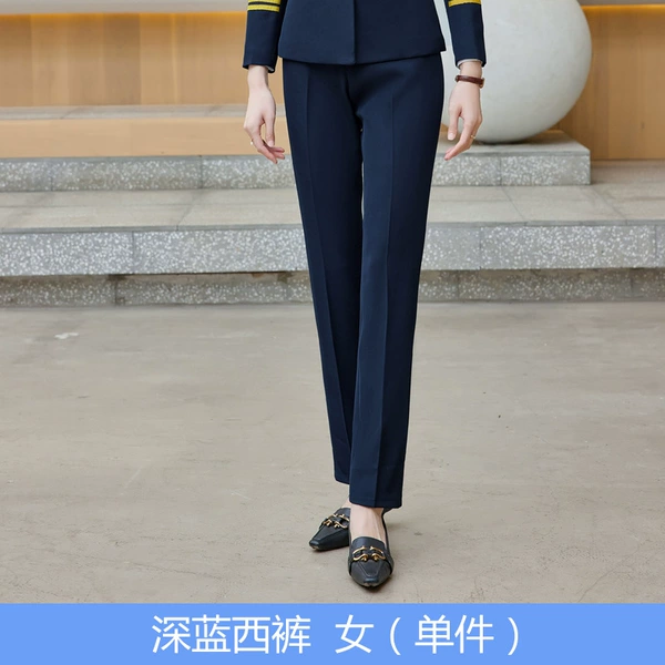 Dark blue trousers