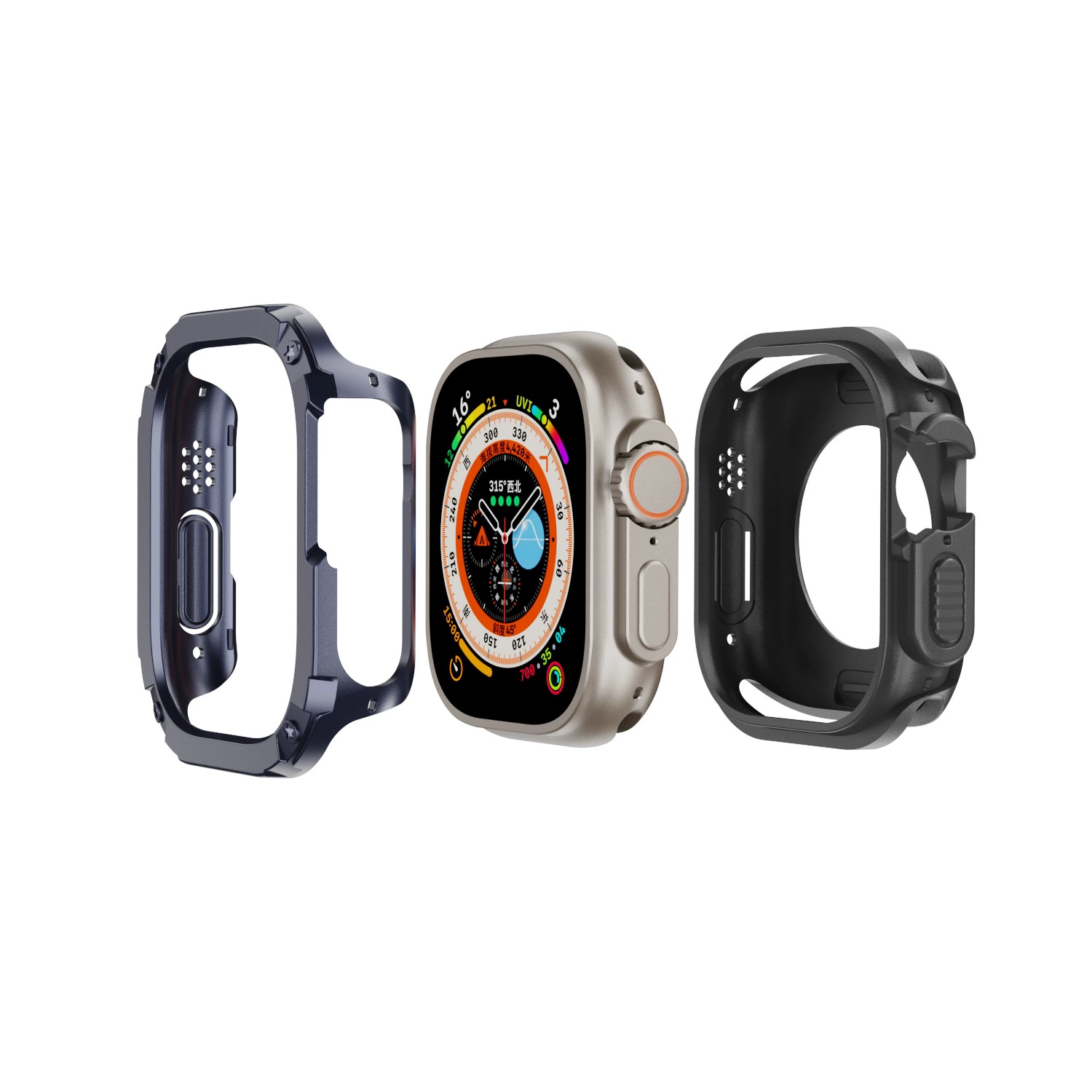 Подходит для Apple Watch 10-го поколения защитная крышка чехол для Apple PC+TPU IWATCH456789 поколения