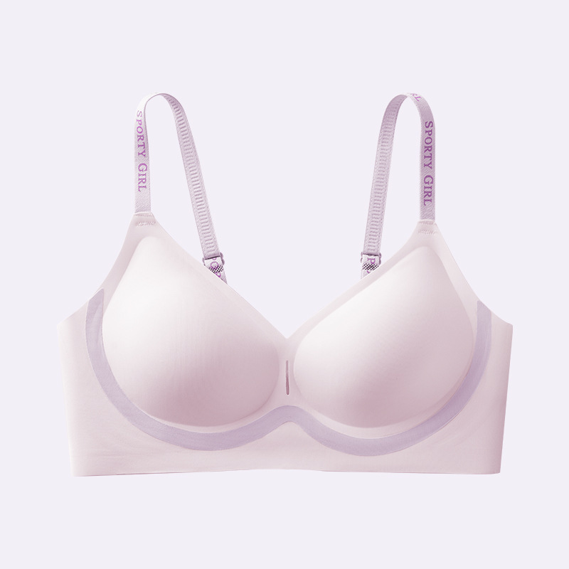 女性用ゼリー糊ソフトサポート下着、コミック胸拡張、女の子用リフティング小さな胸プッシュアップレターラテックスブラジャー|undefined