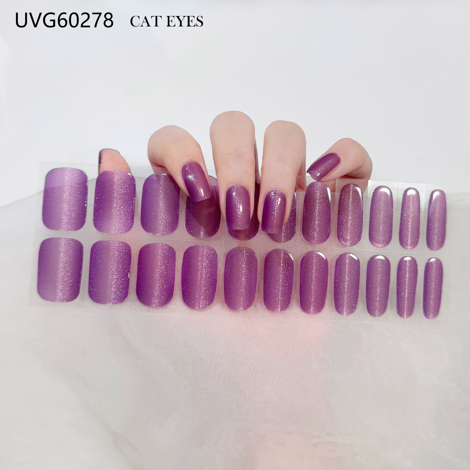 Pegatinas de uñas de gel UV estilo Ins, semicuradas, con estampado en caliente, parches de uñas para fototerapia, película de aceite, materiales de arte de uñas estilo Ins.