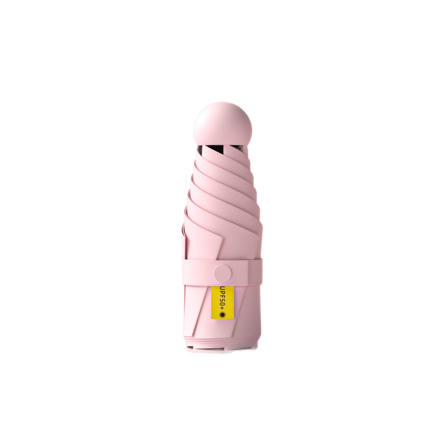 Umbrella de cápsula ultraligera, sombrilla de protección solar gruesa, sombrilla de doble uso para mujer, mini cinco sombrillas plegables al por mayor personalizadas