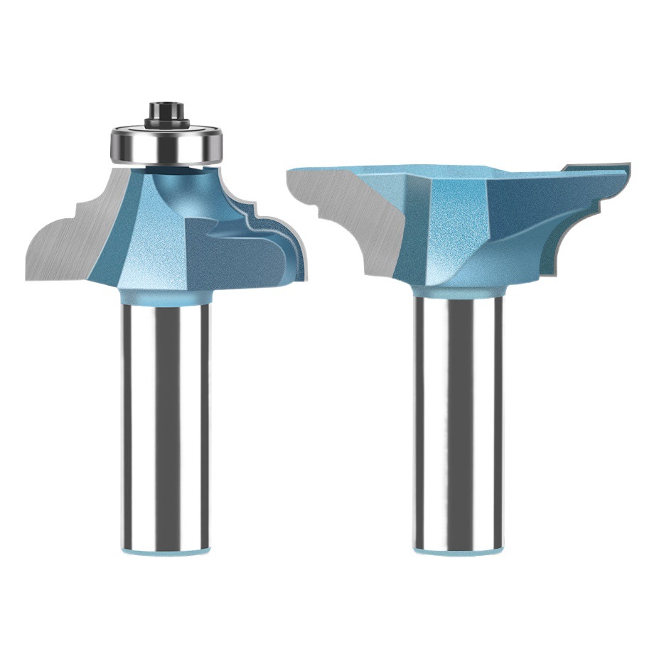 Juego de cuchillos femeninos de mesa de salto Xizango profesional Doble línea R cuchillo carpintería fresadora puerta del gabinete mesa de salto macho y hembra Tenon