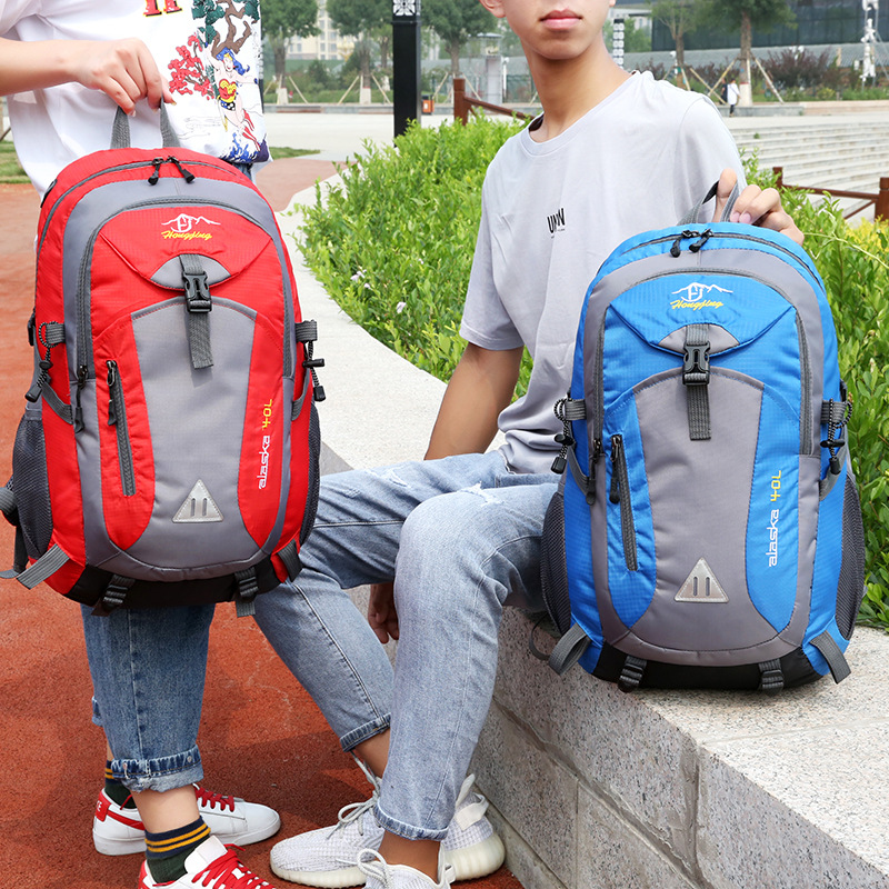 Mochila multifuncional al aire libre, mochila de montaña de gran capacidad, mochila de senderismo, mochila de viaje, mochila escolar ocio.