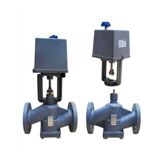 美国Honeywell霍尼韦尔电动法兰二通蒸汽调节阀VH58S20080+ML2524