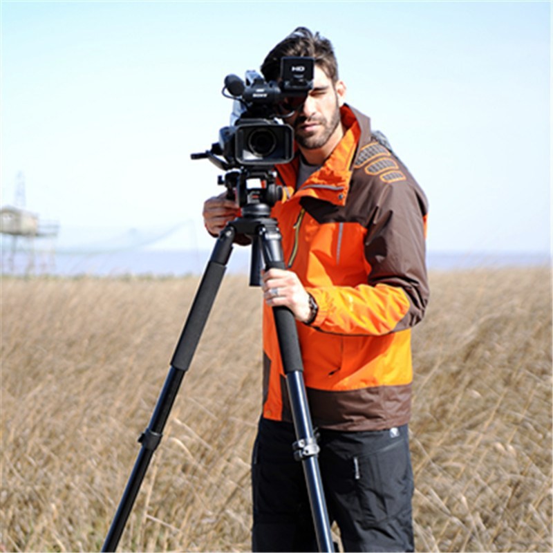 米泊miliboo铁塔MTT701A三脚架单反相机摄像机广播三角架液压云台