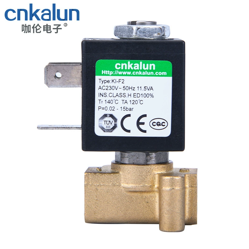Миниатюрный Соленоидный клапан KL-F2-B1 медный корпус клапана, высокая термостойкость, простая и удобная установка