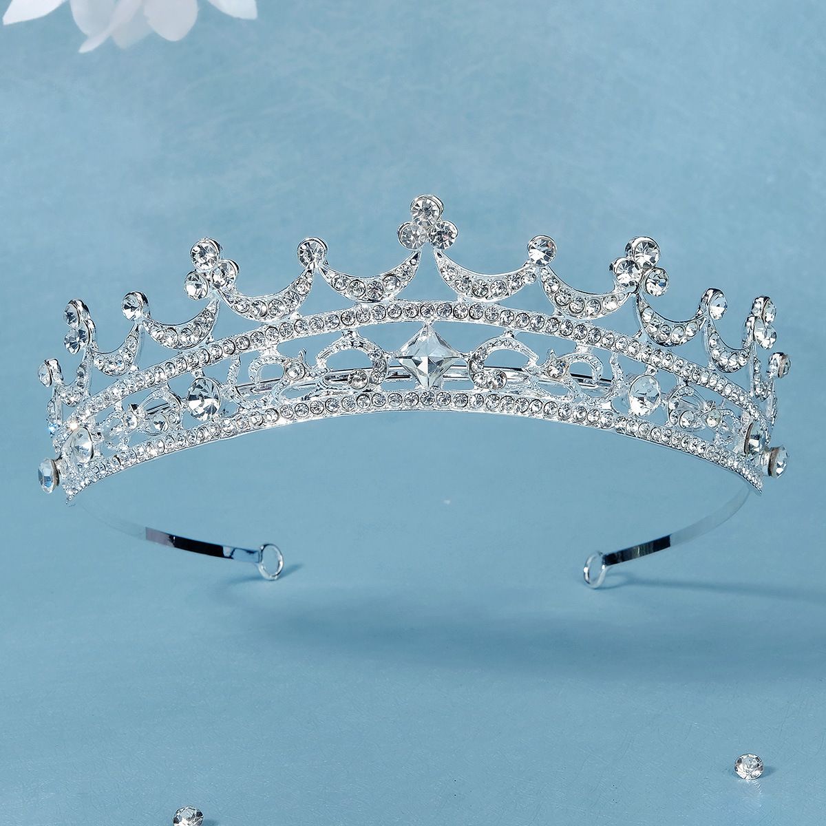 Retro Crown Alloy Diamond Crown display picture 2