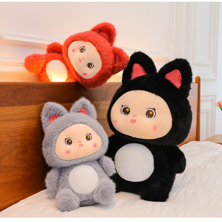 Cute cute rabbit baby plush toy children's sleeping pillow grabbing doll machine doll activity throwing cross-border wholesale