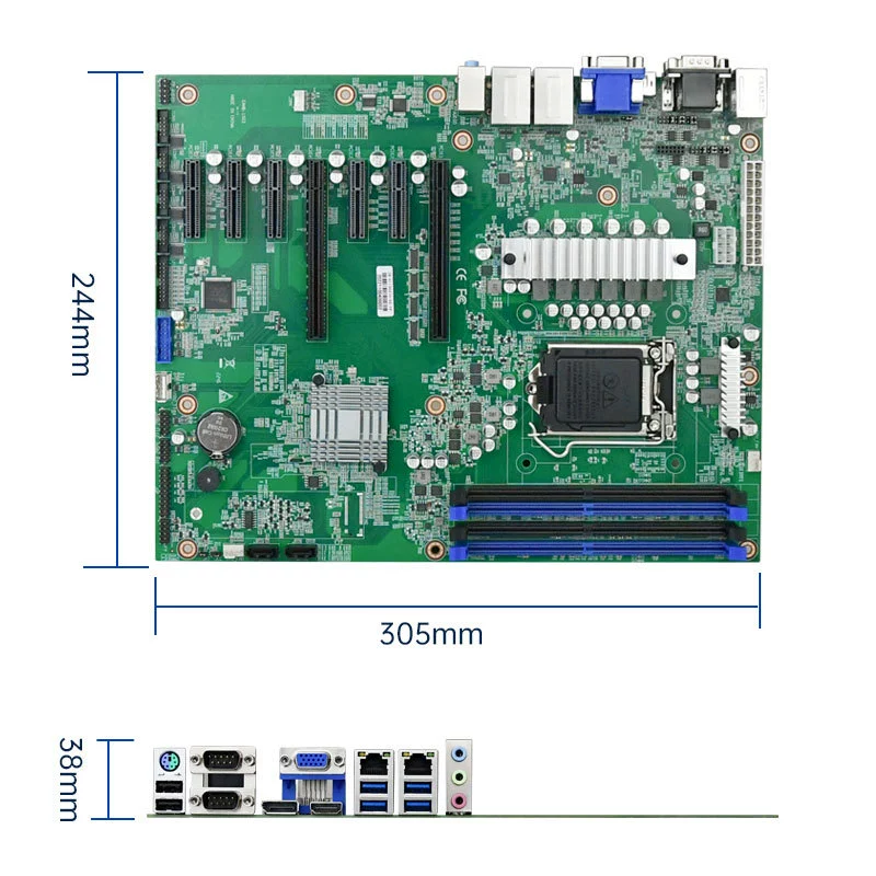 Кондхи (eip) EAMB-1503 промышленная управляющая материнская плата ATX 7PCIe поддерживает Core 10-го/11-го поколения