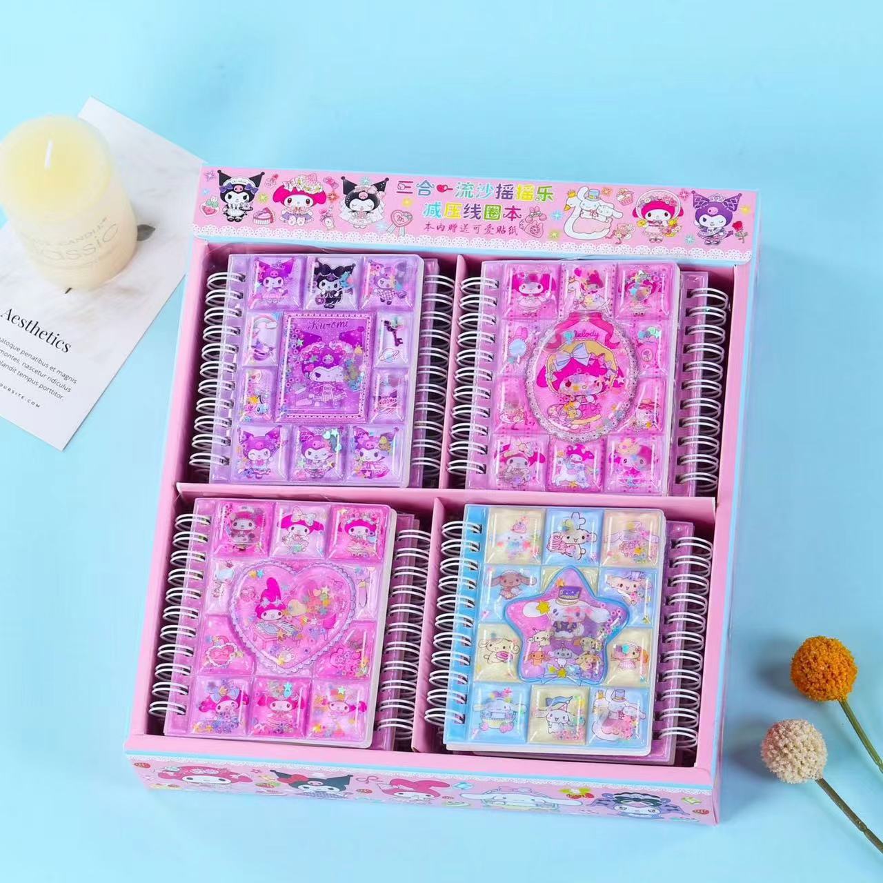 Libro de bobina Sanrio de alto valor Culomi Liusha Shaw Music Bloc de notas Cuaderno de estudiante Diario portátil