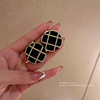 Demi-season retro fashionable earrings, silver needle, internet celebrity, simple and elegant design, silver 925 sample