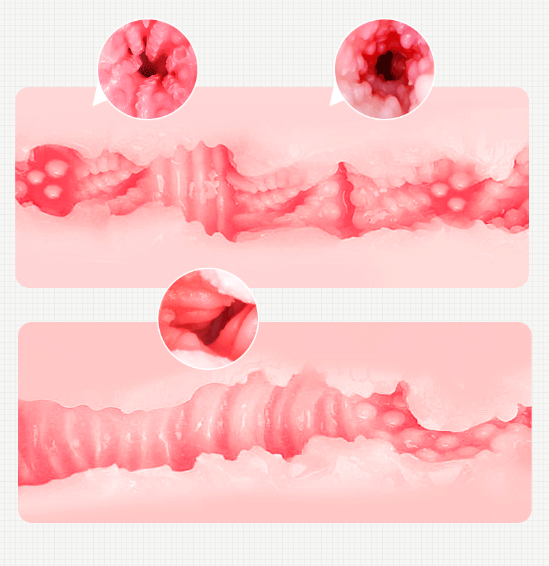 Half-Body Inverted-Mold Masturbator with Realistic TPE Insert, Manual Use — detail image 2