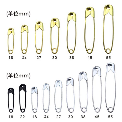 The small metal pins are available in gold or silver. The length of the gourd tag pin is 18MM and also available in black.