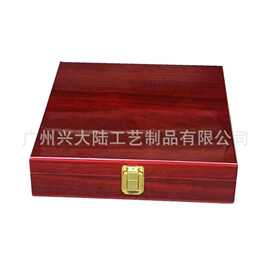 木质长正方收纳糖果盒家用小号大木箱送礼复古储物木盒子