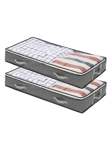 New Model Waterproof Fabric Bed Base Storage Bag Cotton Blanket Clothing Organizer Box Foldable Dustproof Quilt Storage Box Wholesale