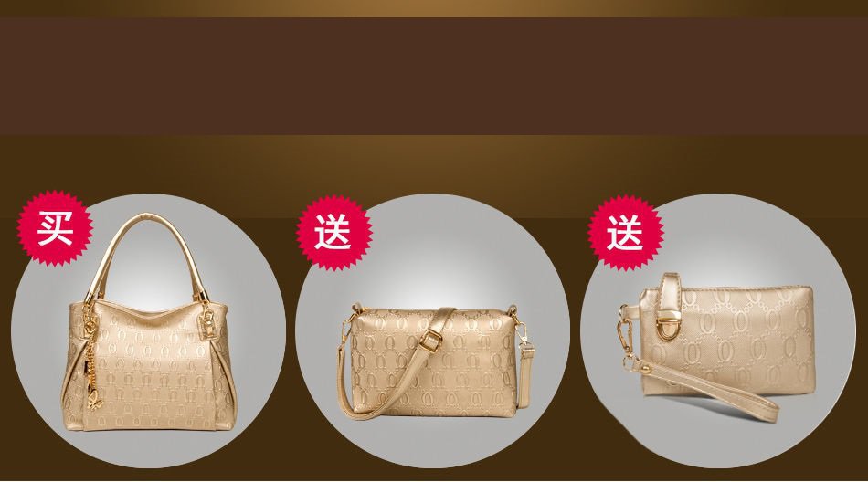 European and American mother-and-child bags, single-shoulder bags, crossbody bags, handbags, three-piece sets, women's bags, trendy cross-border one-piece delivery worldwide undefined