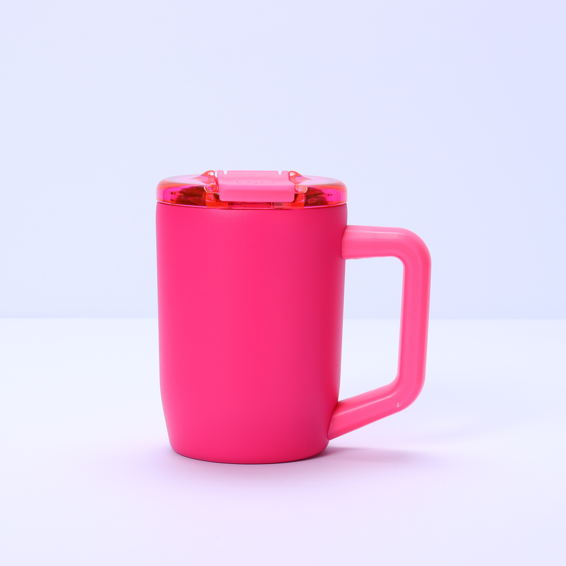 Nuevo 15oz taza de mango 304 taza de acero inoxidable con tapa taza de agua de oficina taza de leche taza de mano taza de mango