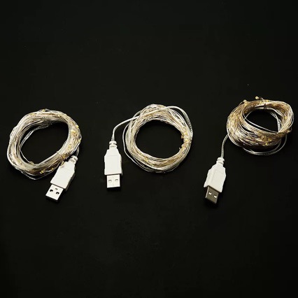 Usb copper wire lamp led copper wire lamp string 2m20 lamp dormitory bedroom Internet celebrity colorful star lamp copper wire lamp string string light