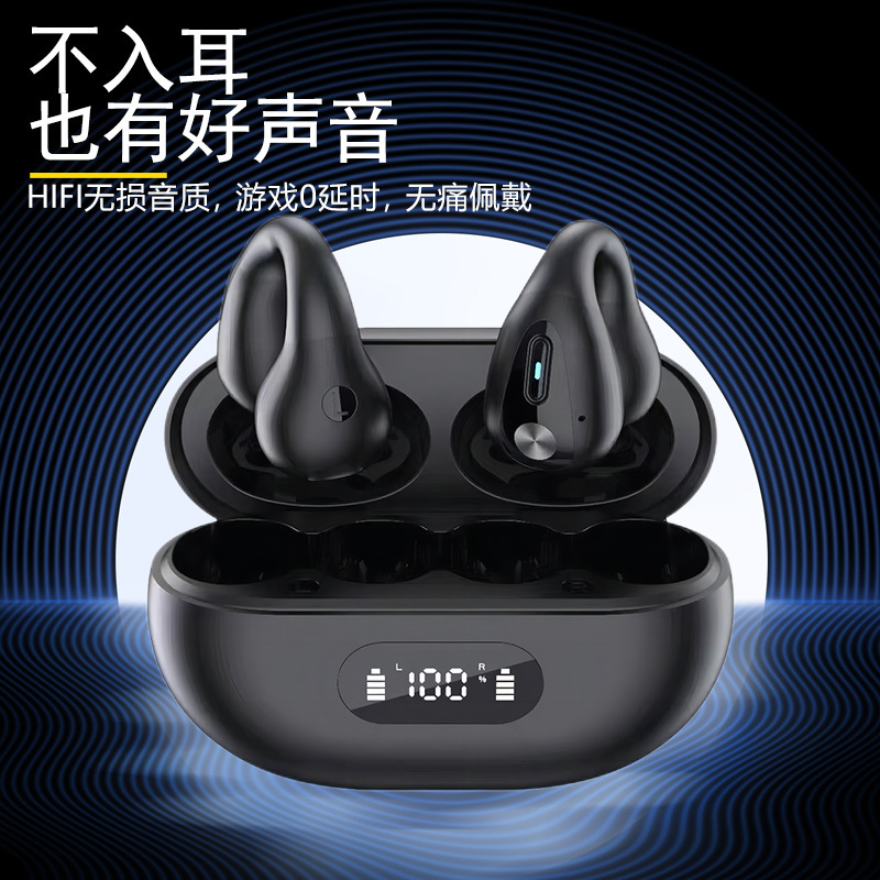 Private Model New BH12 Clip Ear TWS Wireless Binaural Mini Sports Touch Digital Game 5.3 Bluetooth Headset