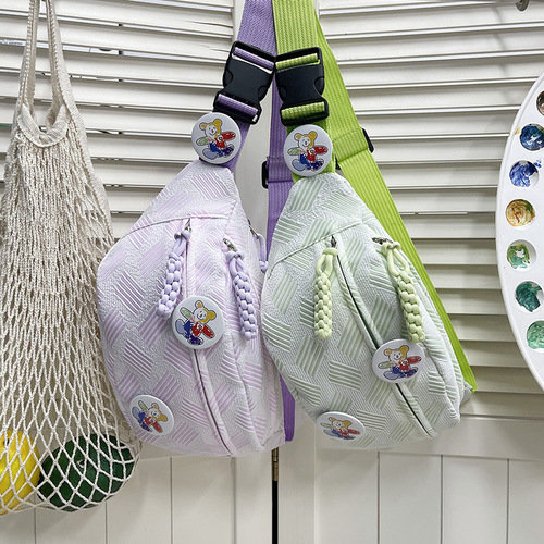 Minimalist casual Instagram-style women's small fresh forest system crossbody bag sports chest bag niche student versatile waist bag