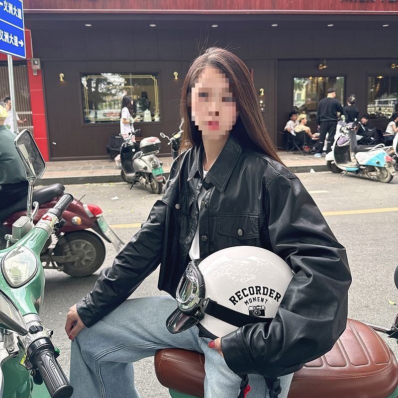 Retro Motorcycle Electric Vehicle Helmet 3C Certified Men Women Scooter Summer Harley Half Helmet