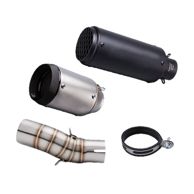 Motorcycle exhaust pipe exhaust pipe set, including the