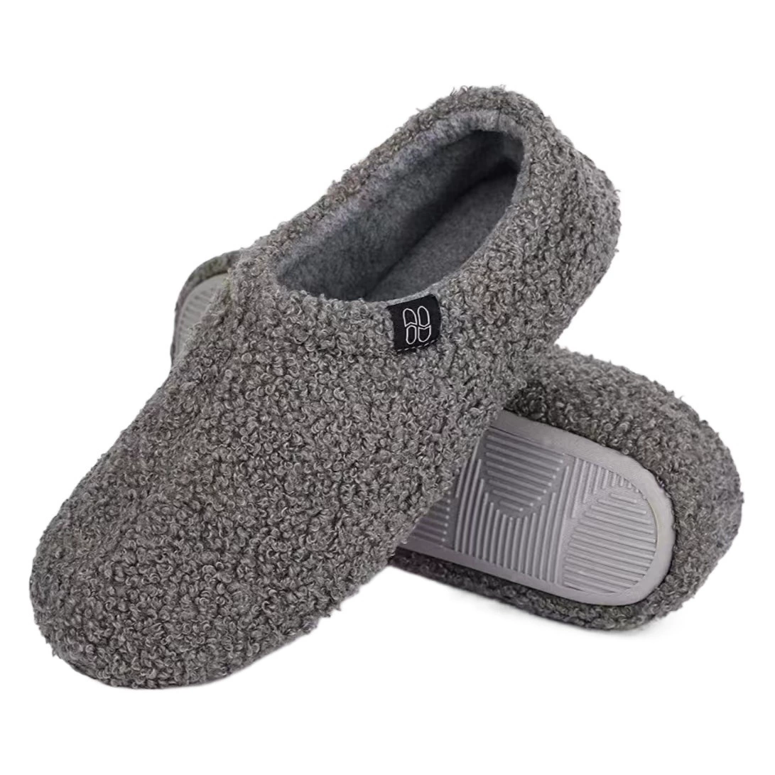 Трансграничный бархатный Тедди с полной спиной, противоскользящие бесшумные мужские и женские домашние пары Amazon