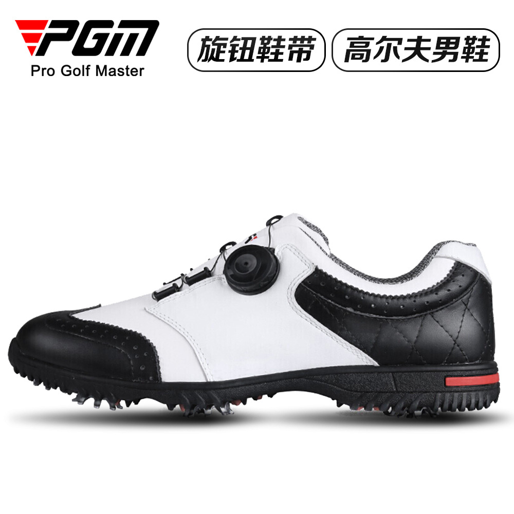 PGM Golf shoes male Movable nail shoes Waterproof leather Rotating shoelaces Supplying