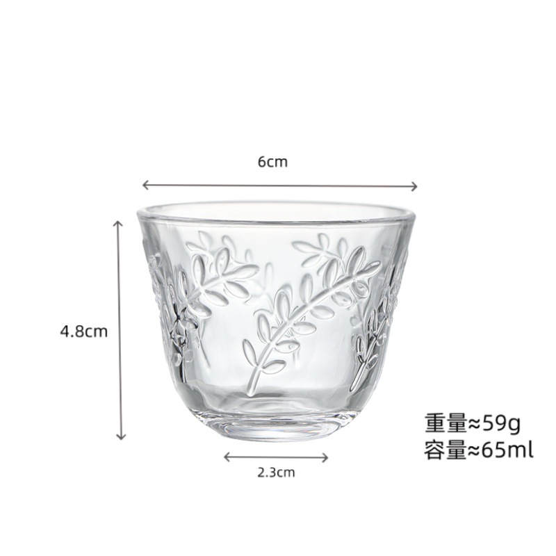 Conjunto de tazas de té de vidrio tazas de té de kung fu tazas de té de vidrio tazas pequeñas tazas de té mini transparentes tazas de té resistentes al calor