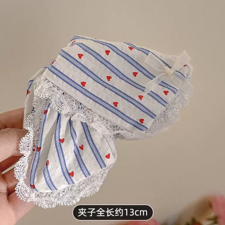 牛仔蕾丝蝴蝶结抓夹女高级感2025新款鲨鱼夹后脑勺盘发夹子发饰夏|undefined