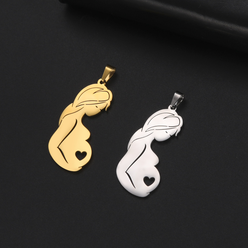 1 Pieza Acero Inoxidable 304 Humano Colgante display picture 5