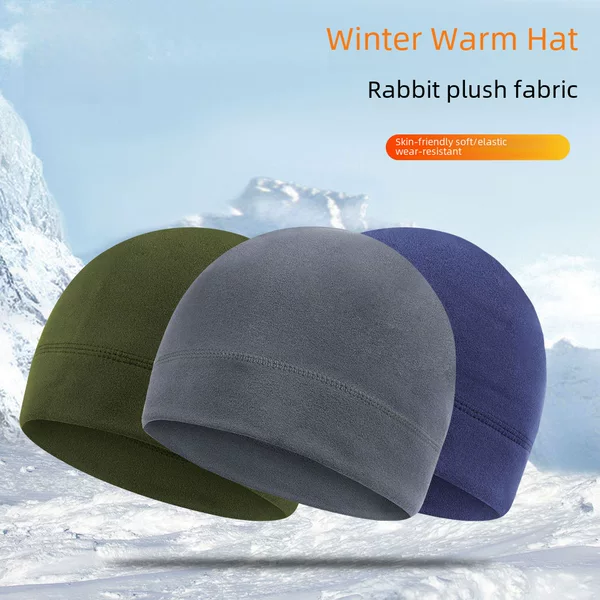 Ruidong Amazon Autumn and Winter Outdoor Sports Cold-Proof and Warm Hat Cycling Ski Running Liner Brimless Cap