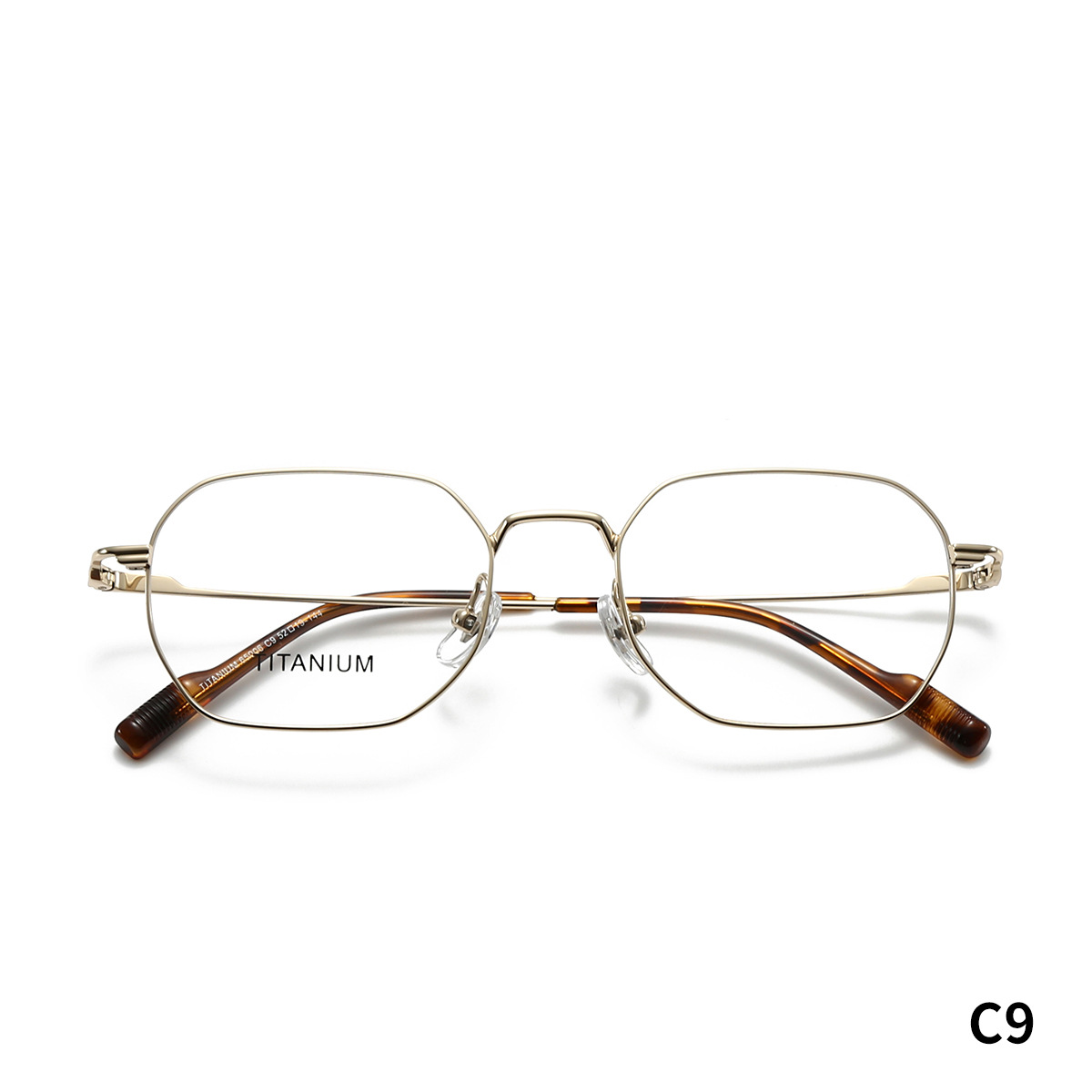 STUDIOMUKU gafas de madera cool retrógrado buen marco de gafas poligonal superligero marco de gafas minimalista
