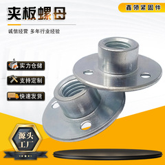 三穴丸鉄板ナットクランプナット家具留め具線材クランプナットm 8/10現物