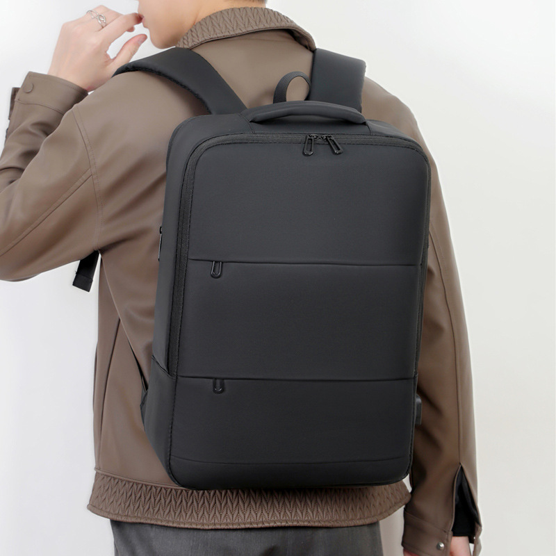 Men's Laptop Backpack Expandable Waterproof Business Travel Bag_voghion.com