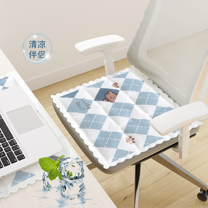 Verano fresco cojín de oficina de larga sesión transpirable cojín fresco cojín de tope de verano cojín de bambú tatami silla Butt silla cojín