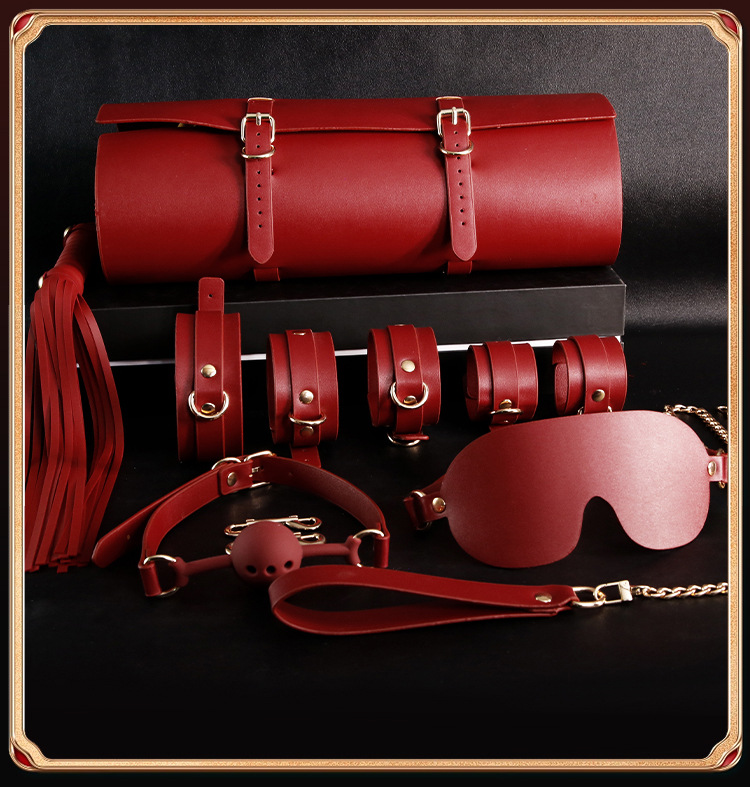 Jiuai SM Nipple Clamps & Handcuffs Training Set, 11-Piece Plush Bondage Kit — detail image 19